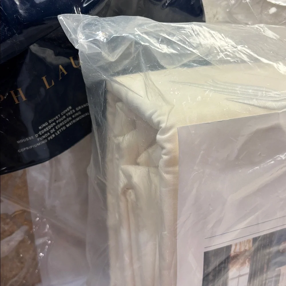 4 Pc Set Ralph Lauren Hillsboro Islesboro Duvet Cover Set